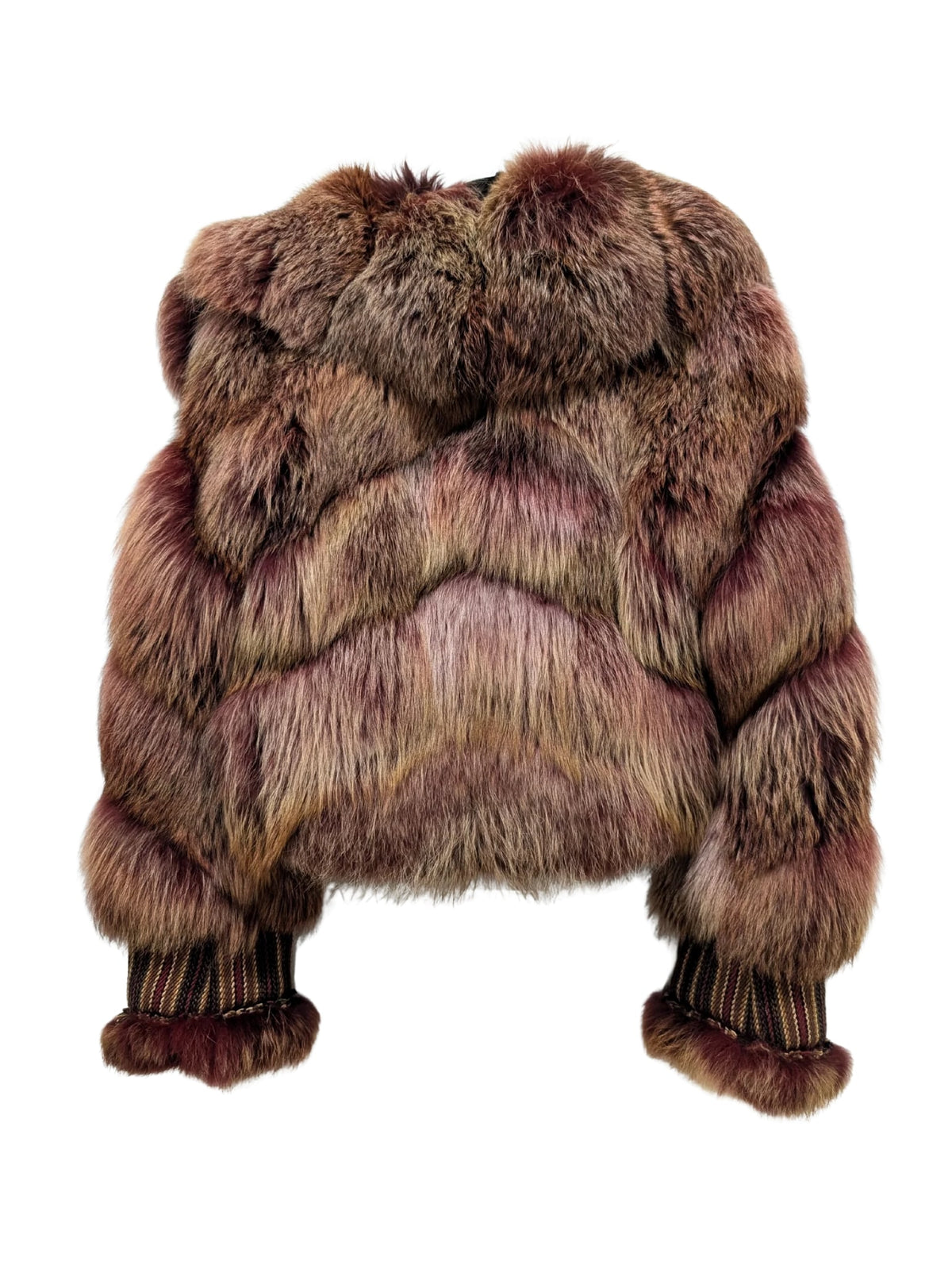 Solleciti Red Fox Fur Jacket Coat Size Small
