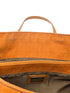Fendi Orange Zucchino FF Canvas Leather Tote