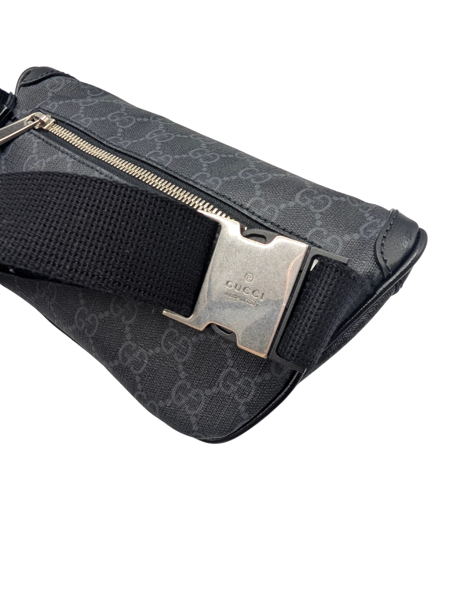 NWT Gucci Black Supreme Monogram Small GG Belt Bag