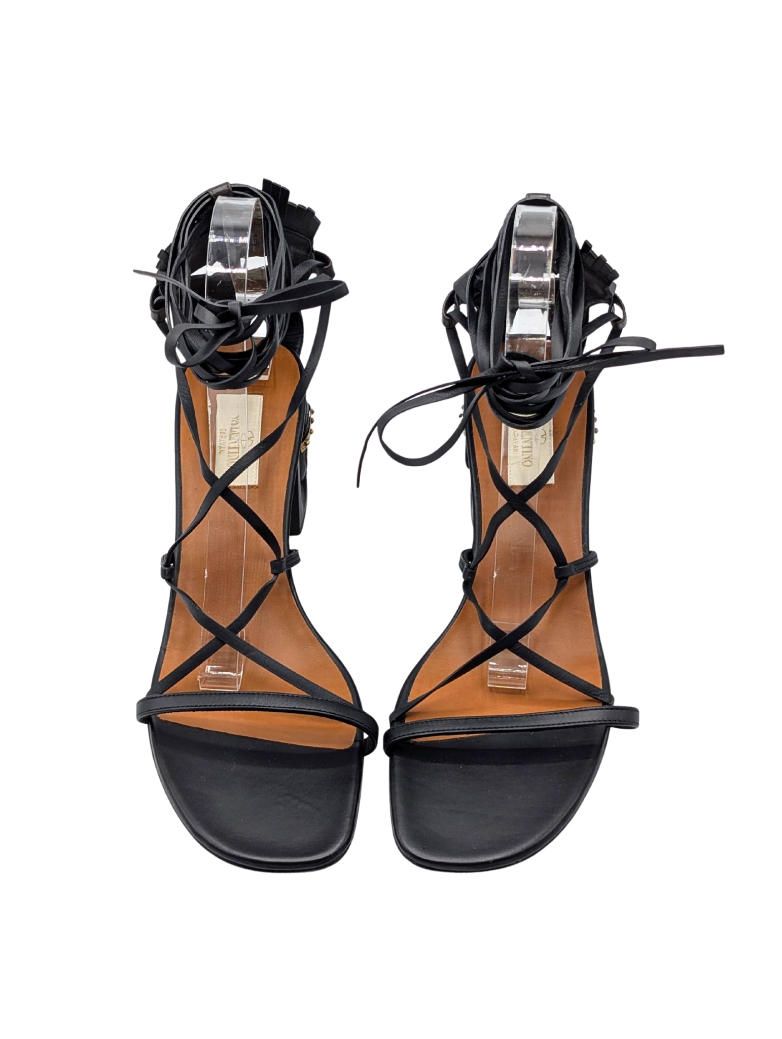 Valentino Garavani Tribal Wrap Sandals Spring 2016 Runway Size 41