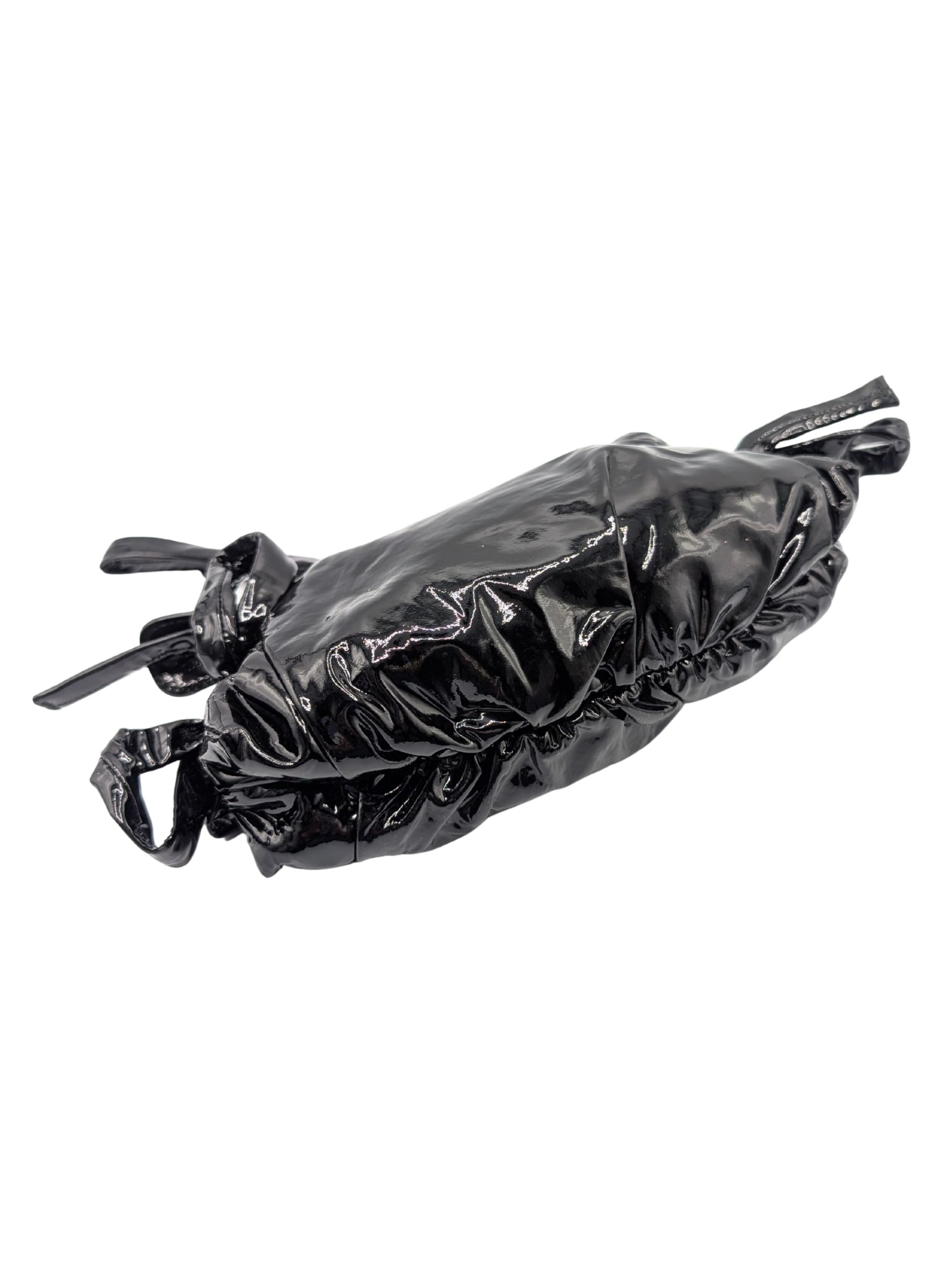 Gucci Black Patent Hysteria Small Clutch Spring 2008