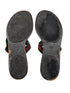Gucci Kika Black Guccissima Web GG Thong Sandals Size 40