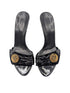 Gucci Black Patent Gold Hysteria Mule Sandals Size 7.5