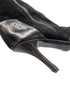 Christian Dior Black Suede Zipper Knee High Boots Y2K Galliano Size 38