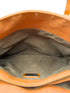 Fendi Orange Zucchino FF Canvas Leather Tote