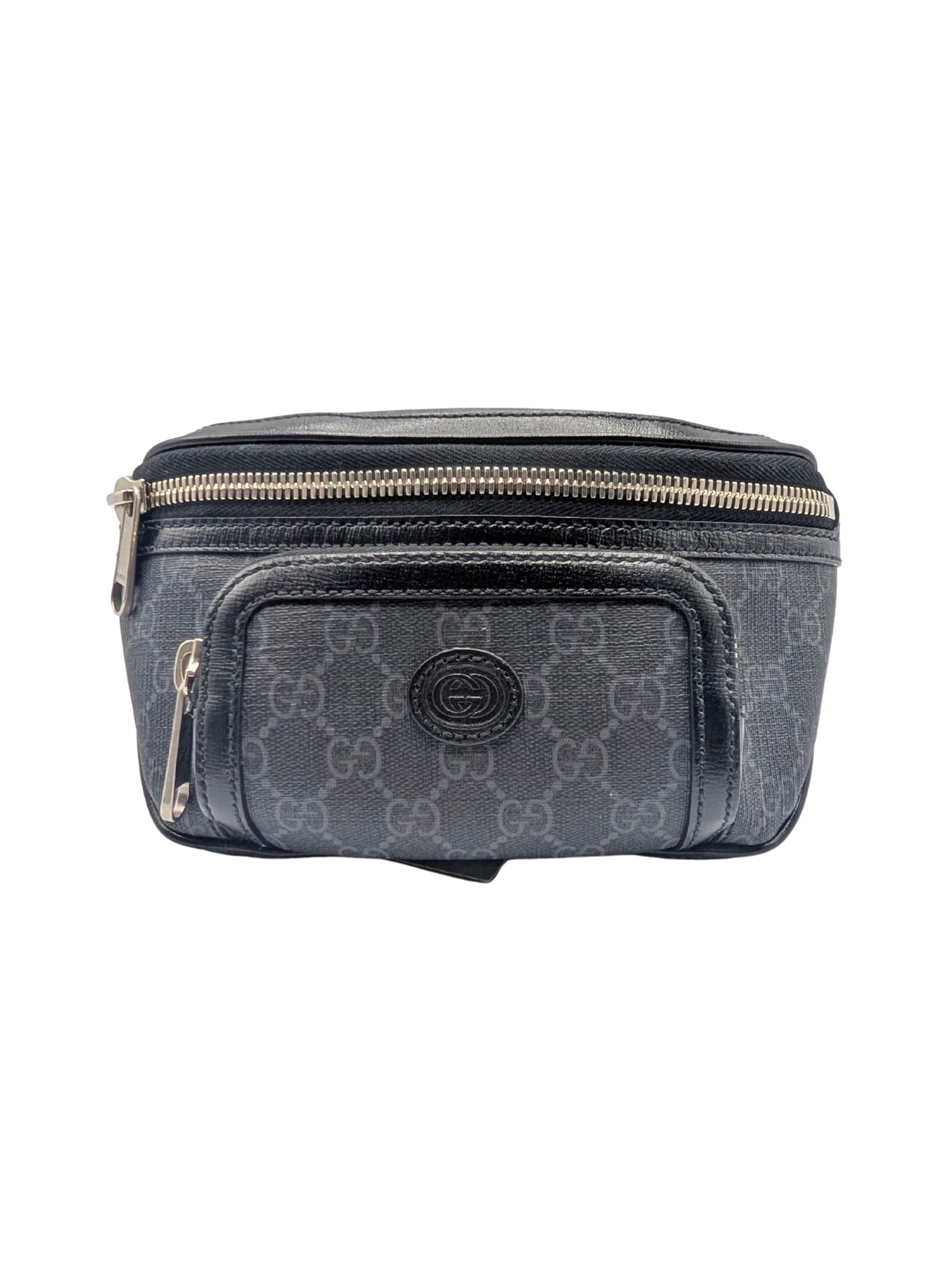 NWT Gucci Black Supreme Monogram Small GG Belt Bag