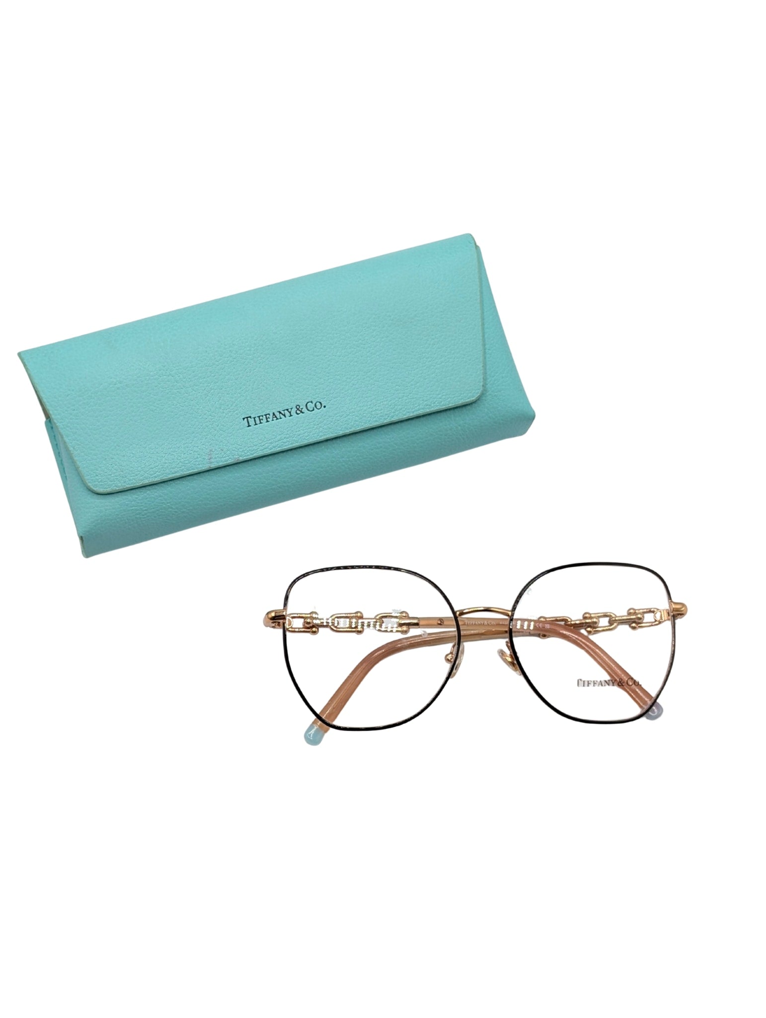 Tiffany & Co. Rose Gold Graduated Link Eyeglasses TF1147