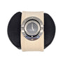 Gucci Cream Monogram GG Rubber Stainless Steel Twirl Watch