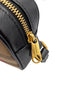 Burberry Check Black Leather Camera Crossbody Bag