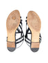 Louis Vuitton 2013 Black Patent LV Logo Crossing Sandals SIze 37