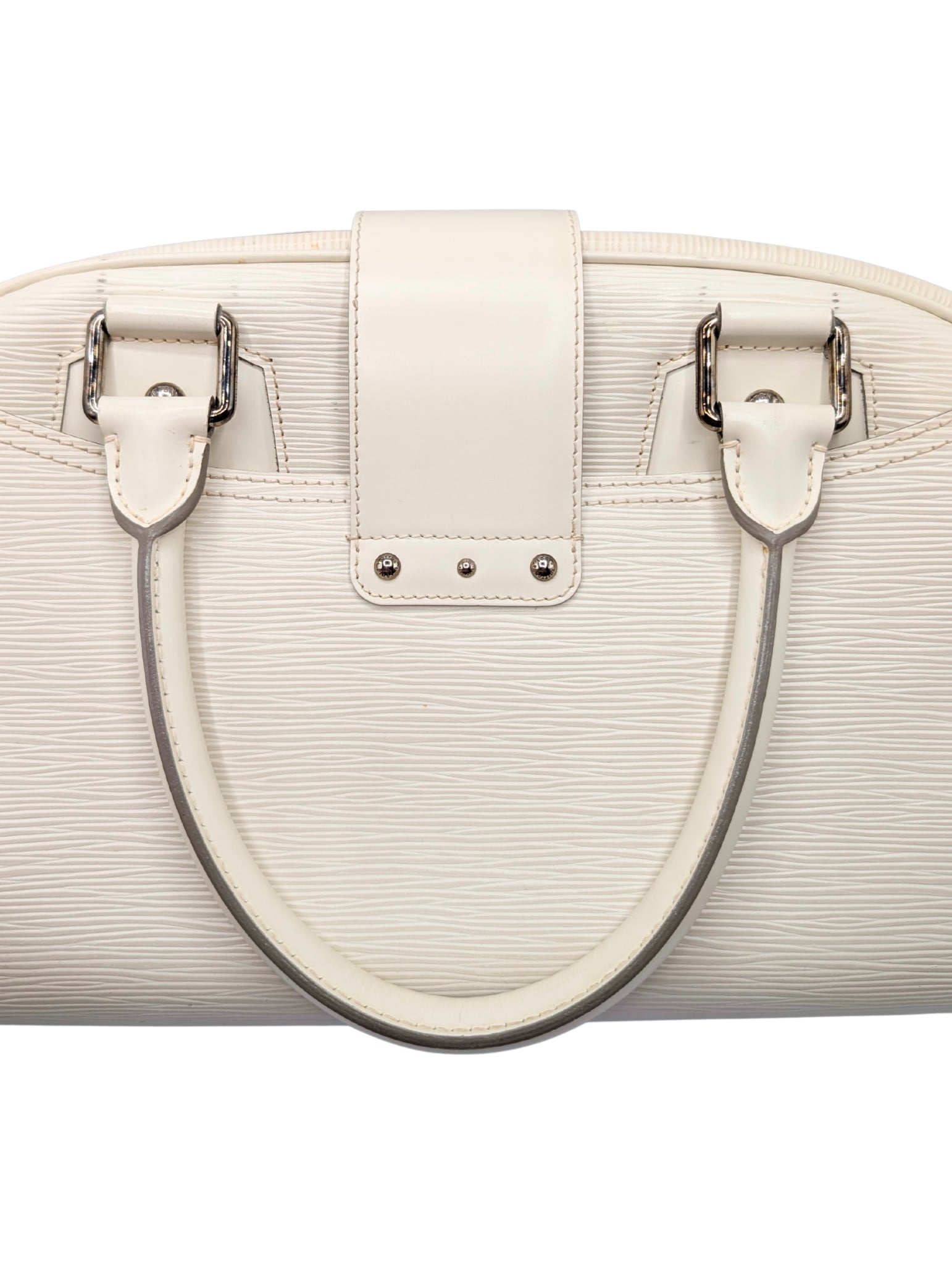 Louis Vuitton Cream Epi Leather Montaigne Bowler Handbag & Eugenie Wallet