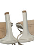 Jimmy Choo Cream Meira Crystal Sandal Heels Size 36.5