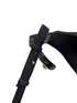 Hermes Black Suede Nina D'Orsay Kelly Lock Heels Size 36