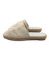 Chanel Cream Leather Espadrille Mules Size 37