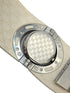 Gucci Cream Monogram GG Rubber Stainless Steel Watch