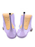 Jimmy Choo Bing 100 Patent Lilac Crystal Pointed Mule Heels Size 38