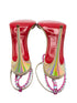 Christian Louboutin So You Iridescent Fuchsia Spike Sandal Heels Size 39