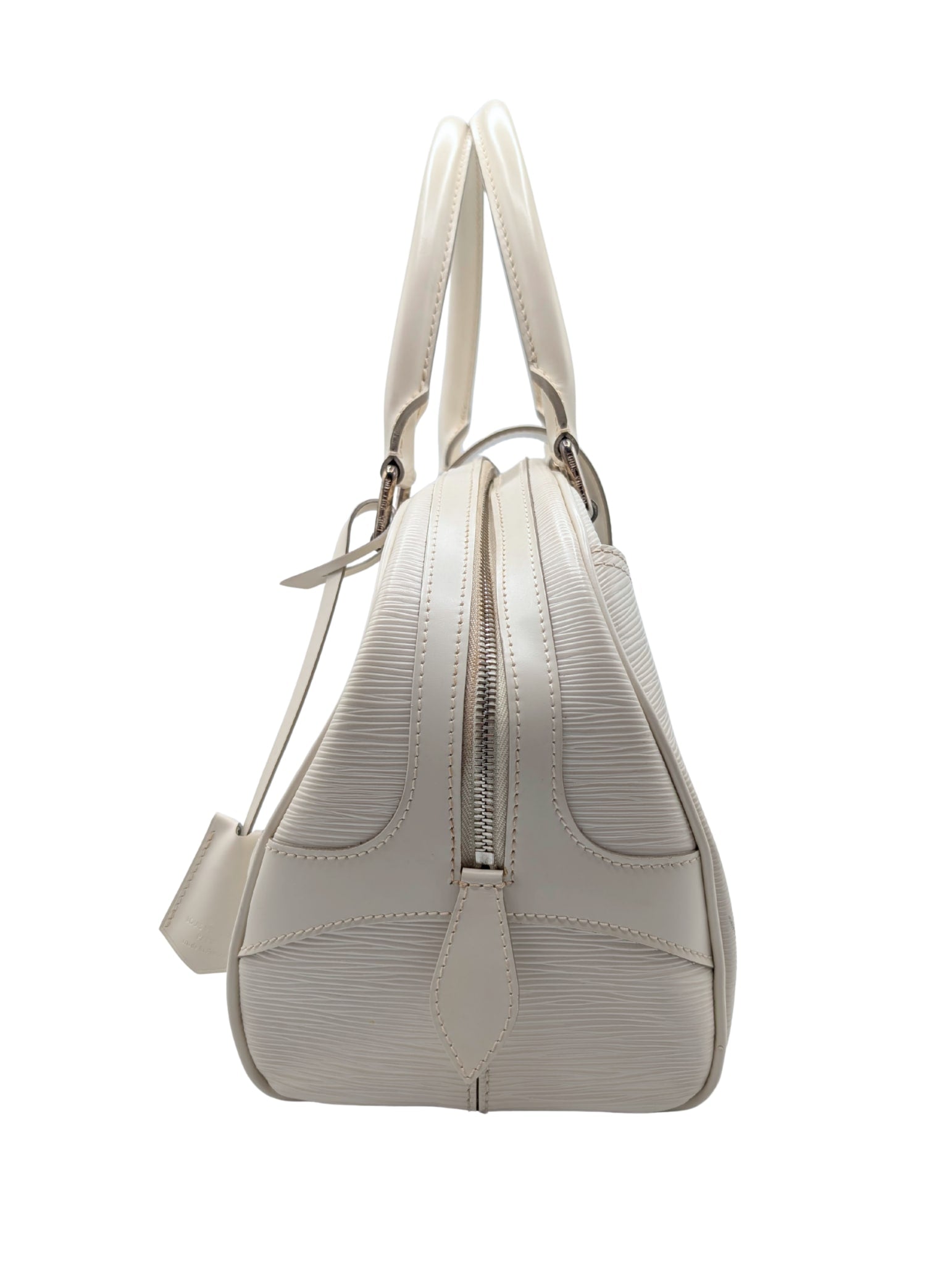 Louis Vuitton Cream Epi Leather Montaigne Bowler Handbag & Eugenie Wallet