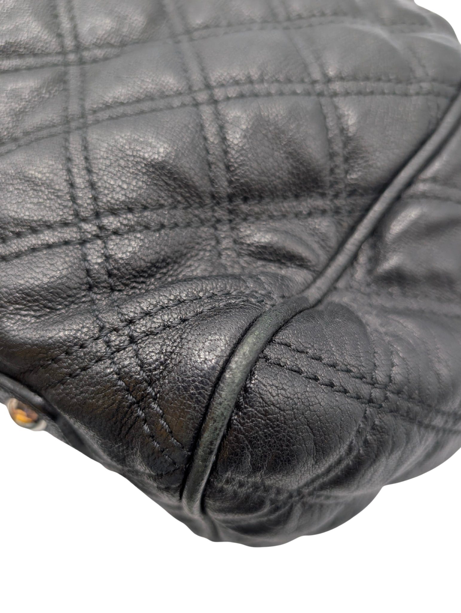 Marc Jacobs Stam Black Quilted Leather Chain Bag