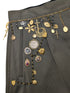Dolce & Gabbana Spring 2017 Olive Green Charm Chain Embellished Jodhpur Harem Pants Size 28