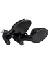 Hermes Black Suede Nina D'Orsay Kelly Lock Heels Size 36