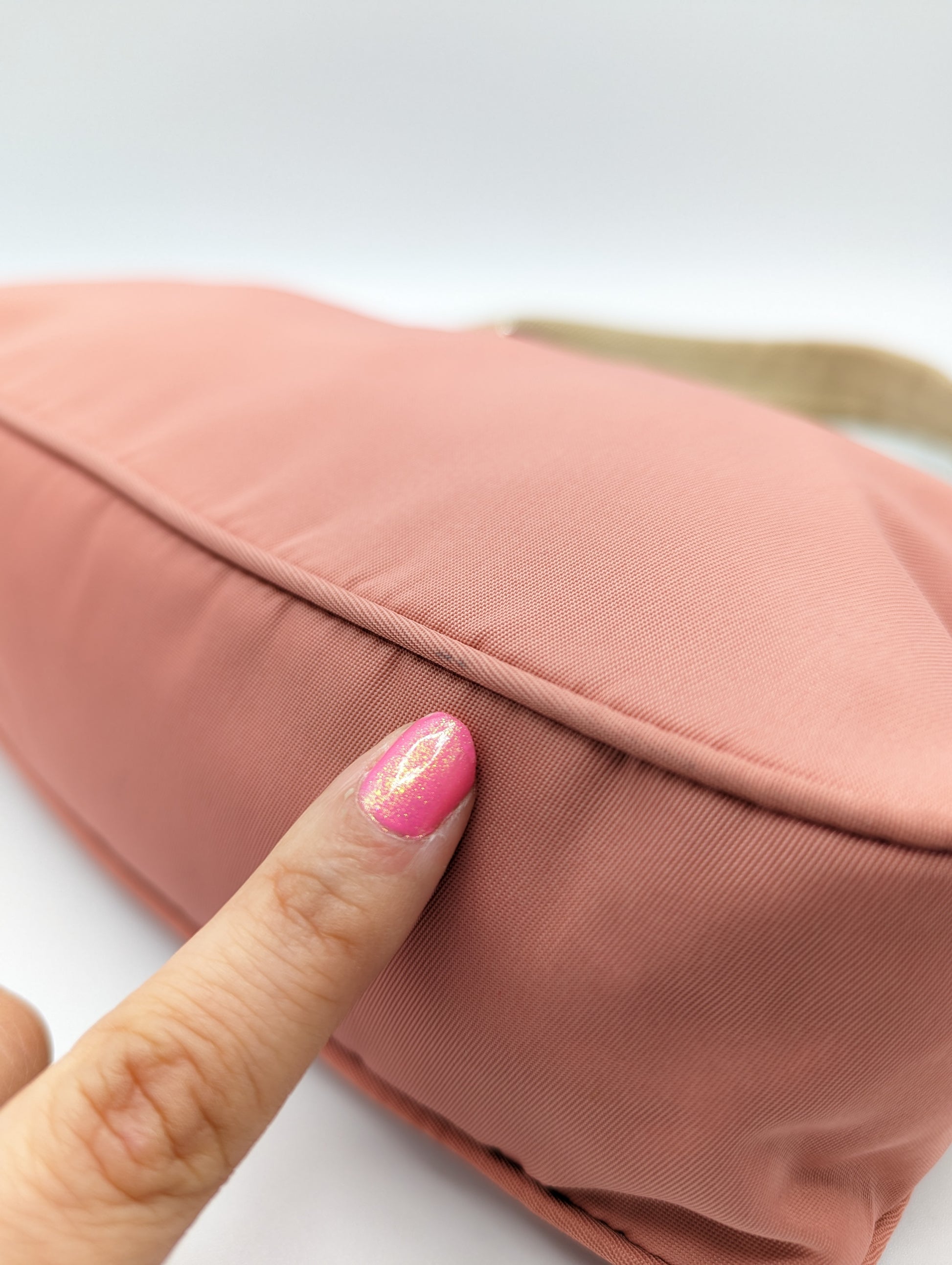 Prada Pink Nylon Pochette Bag – LuxuryPromise